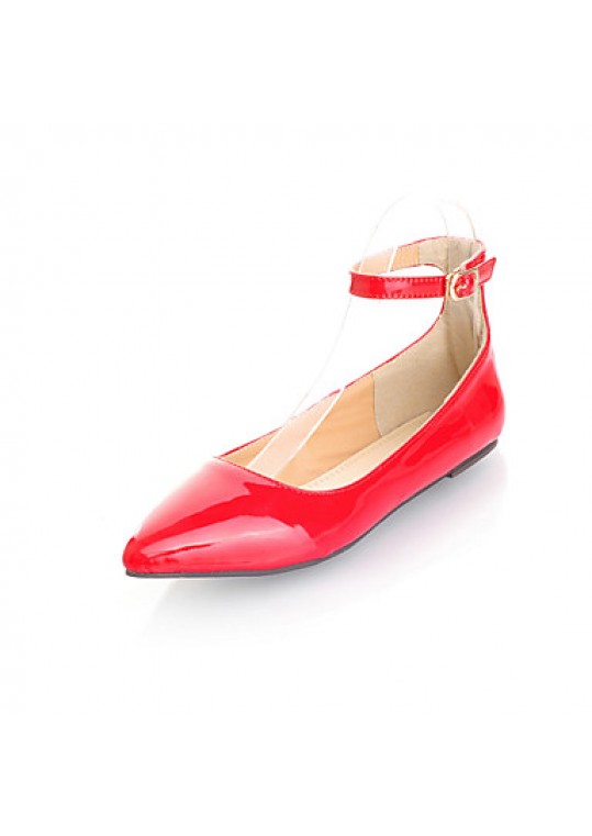 Women's Spring / Summer / Fall Ballerina / Mary Jane Patent Leather Casual Flat Heel Black / Blue / Yellow / Green / Red