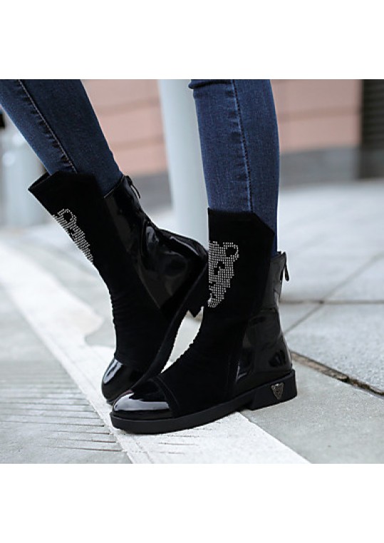 Women's Boots Winter Platform PU Casual Others Black / Blue Walking