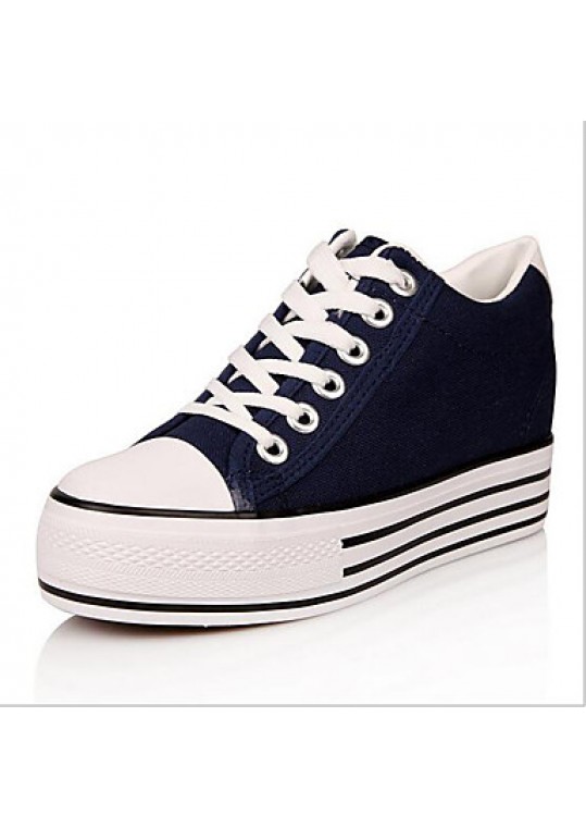 Women's Shoes Preppy Style Canvas Platform Comfort / Round Toe Fashion Sneakers Outdoor / Athletic / Casual