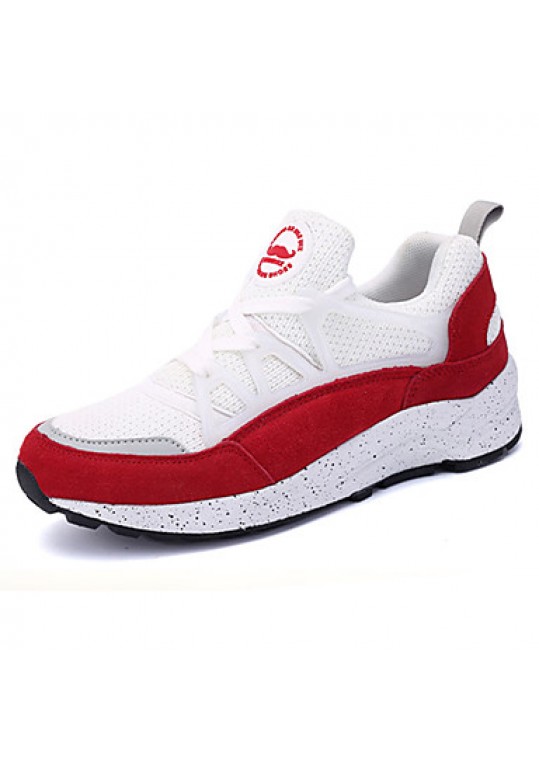 Women's Sneakers Spring / Fall Comfort Suede Athletic / Casual Platform Others / Lace-up Black / Red / Gray Sneaker