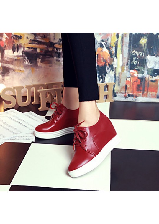 Women's Heels Fall / Winter Wedges PU Outdoor / Dress / Casual Wedge Heel Others Black / Red / White Others