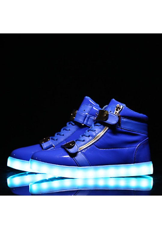 LED Shoes USB Charging Luminous Shoes Women's Casual Shoes Fashion Sneakers Black / Blue / Red / White