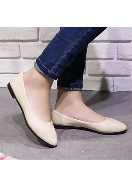 Women's Shoes Flat Heel Pointed Toe Flats Dress Black / Blue / Yellow / Pink / Purple / Red / White / Beige