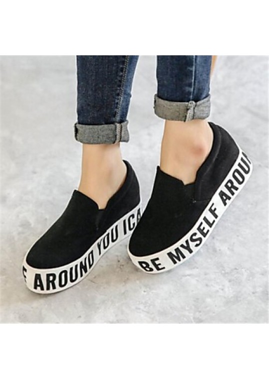 Women's Shoes Fabric Low Heel Round Toe Fashion Sneakers Casual More Colors available