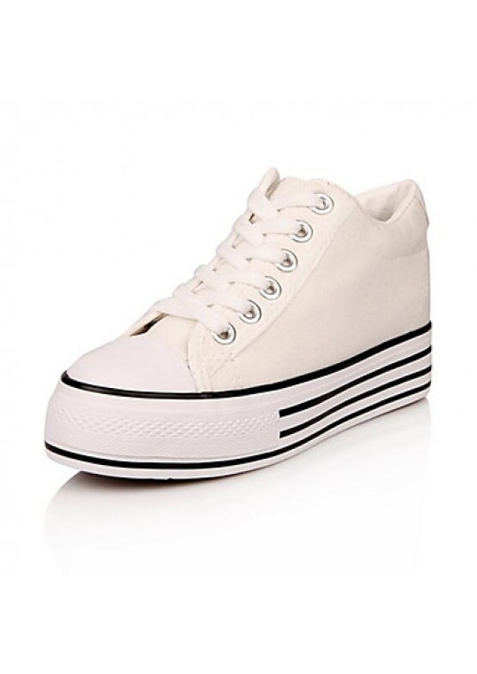 Women's Shoes Preppy Style Canvas Platform Comfort / Round Toe Fashion Sneakers Outdoor / Athletic / Casual