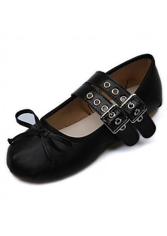 Non Customizable Women's Dance Shoes Leatherette Leatherette Ballet / Latin Flats Flat Heel Practice