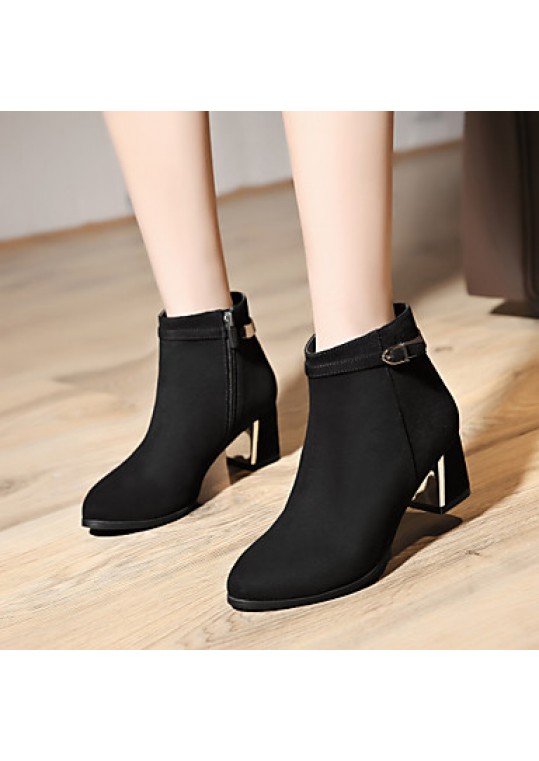 Women's Shoes Spring/Fall/Winter Heels/Bootie/Round Toe /Boots Office & Career/Party & Evening/DressChunky