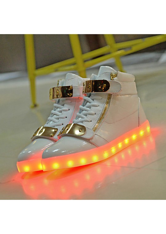 LED Shoes USB Charging Luminous Shoes Women's Casual Shoes Fashion Sneakers Black / Blue / Red / White