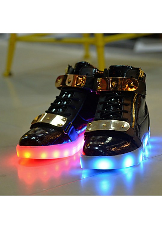 LED Shoes USB Charging Luminous Shoes Women's Casual Shoes Fashion Sneakers Black / Blue / Red / White