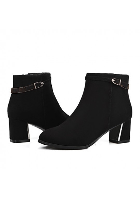 Women's Shoes Spring/Fall/Winter Heels/Bootie/Round Toe /Boots Office & Career/Party & Evening/DressChunky