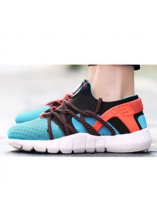 Women's Shoes Tulle Flat Heel Comfort Fashion Sneakers Athletic Blue / Pink / Gray / Orange