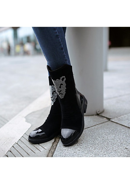 Women's Boots Winter Platform PU Casual Others Black / Blue Walking