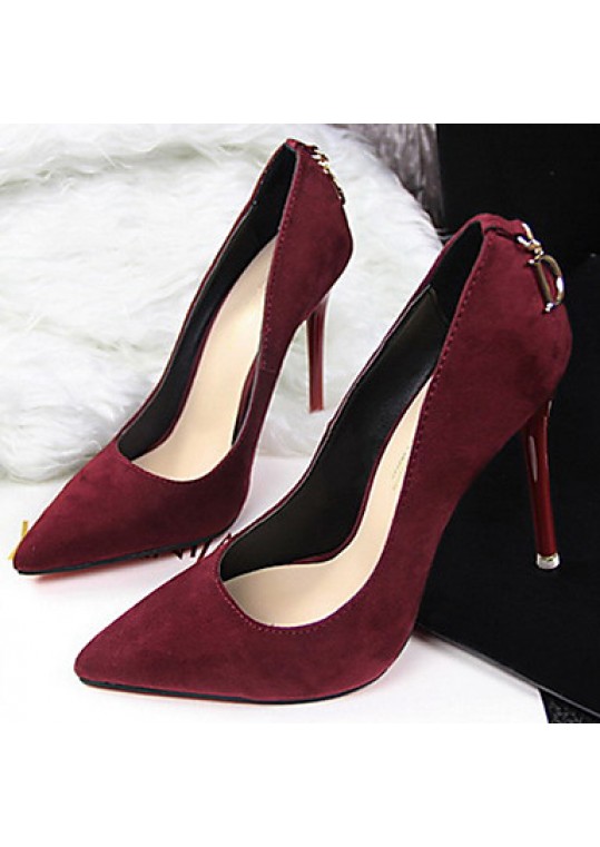 Women's Spring / Summer / Fall / Winter Heels Suede Dress / Casual / Party & Evening Stiletto HeelBlack / Blue / Green / Red / Khaki /