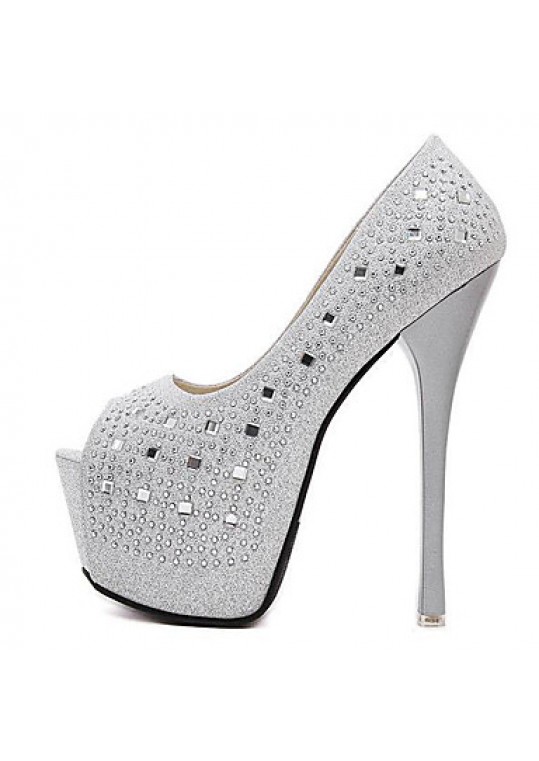 Women's Wedding Shoes Heels/Peep Toe/Platform Heels Wedding/Party & Evening