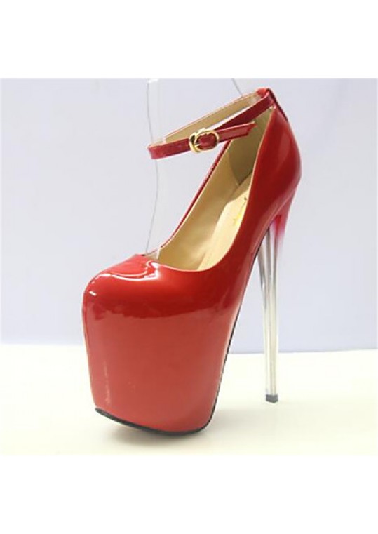 Women's Shoes Stiletto Heel Round Toe Heels Dress Red