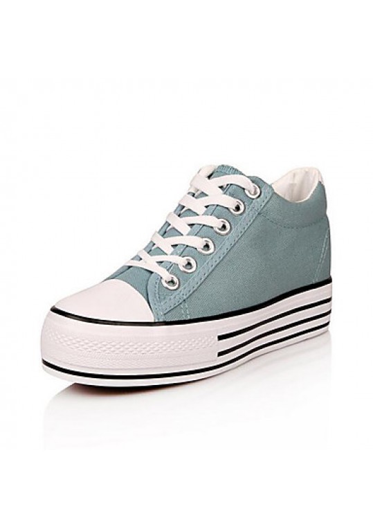 Women's Shoes Preppy Style Canvas Platform Comfort / Round Toe Fashion Sneakers Outdoor / Athletic / Casual