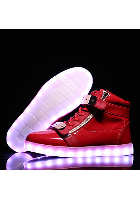 LED Shoes USB Charging Luminous Shoes Women's Casual Shoes Fashion Sneakers Black / Blue / Red / White