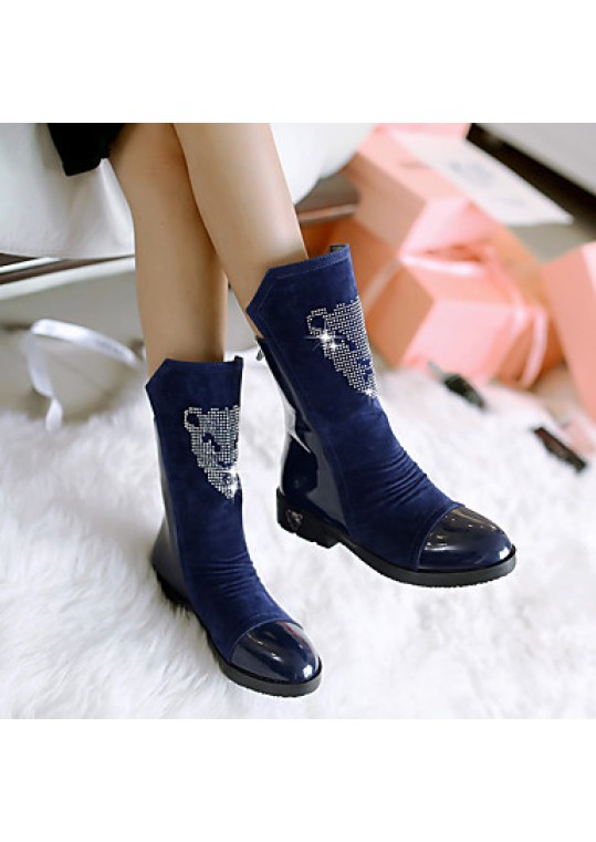 Women's Boots Winter Platform PU Casual Others Black / Blue Walking