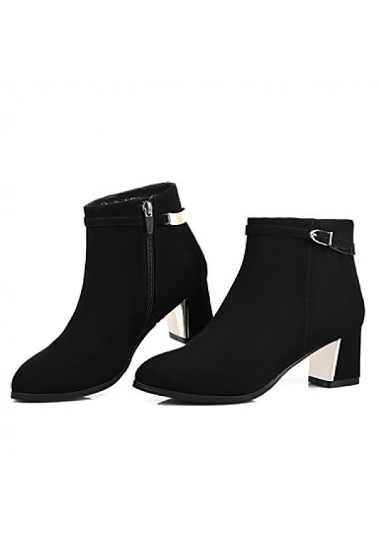 Women's Shoes Spring/Fall/Winter Heels/Bootie/Round Toe /Boots Office & Career/Party & Evening/DressChunky