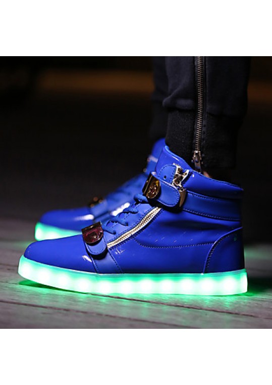 LED Shoes USB Charging Luminous Shoes Women's Casual Shoes Fashion Sneakers Black / Blue / Red / White