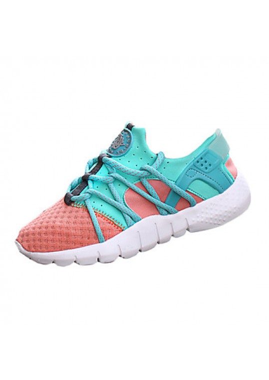 Women's Shoes Tulle Flat Heel Comfort Fashion Sneakers Athletic Blue / Pink / Gray / Orange