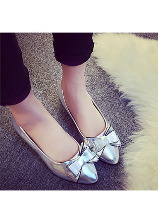 Women's ShoesFlat Heel Comfort/Pointed Toe Bowknot Flats Casual