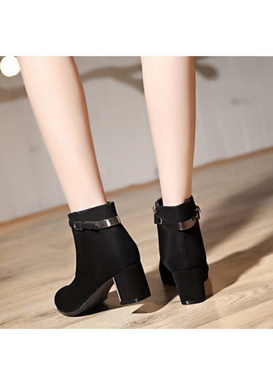 Women's Shoes Spring/Fall/Winter Heels/Bootie/Round Toe /Boots Office & Career/Party & Evening/DressChunky