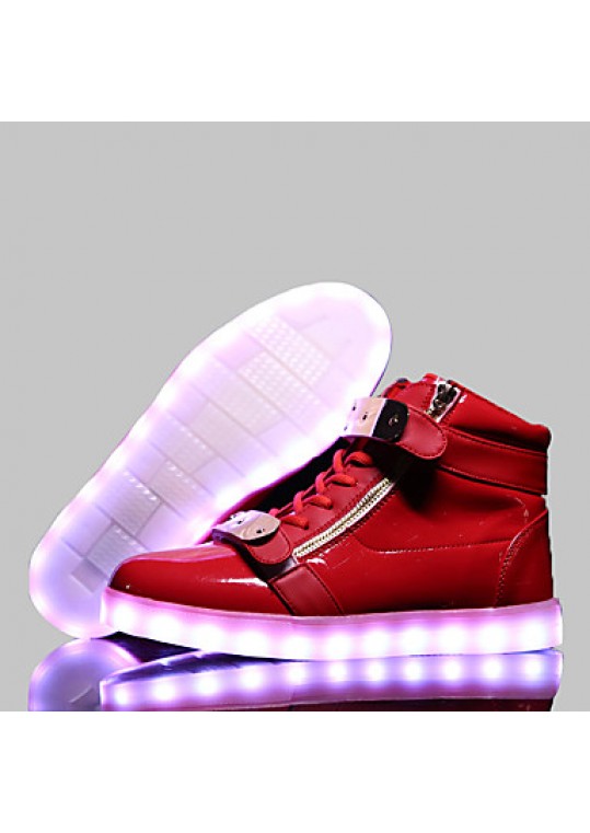 LED Shoes USB Charging Luminous Shoes Women's Casual Shoes Fashion Sneakers Black / Blue / Red / White